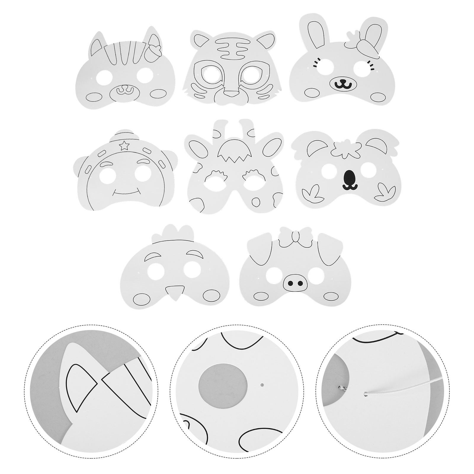 Painting Supplies - 1 ensemble de masques en papier