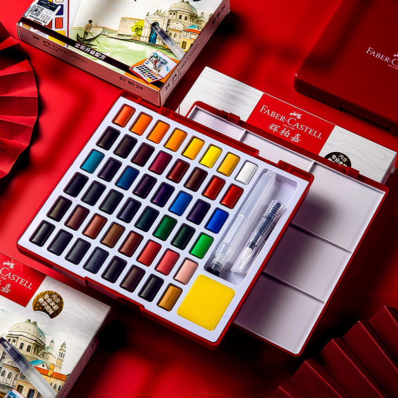 Watercolor Paint Set Solid Pigment - Ensemble de peinture à interconnexion solide,