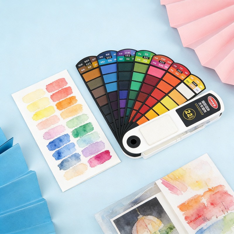 Watercolor Paint Set Solid Pigment - Ensemble de peinture à l'eau solide