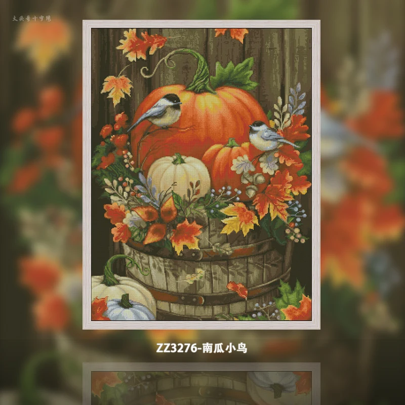 [ZZ3276-Oiseau citrouille] |   - Cross Stitch Stamped Kits Beginners avis et prix