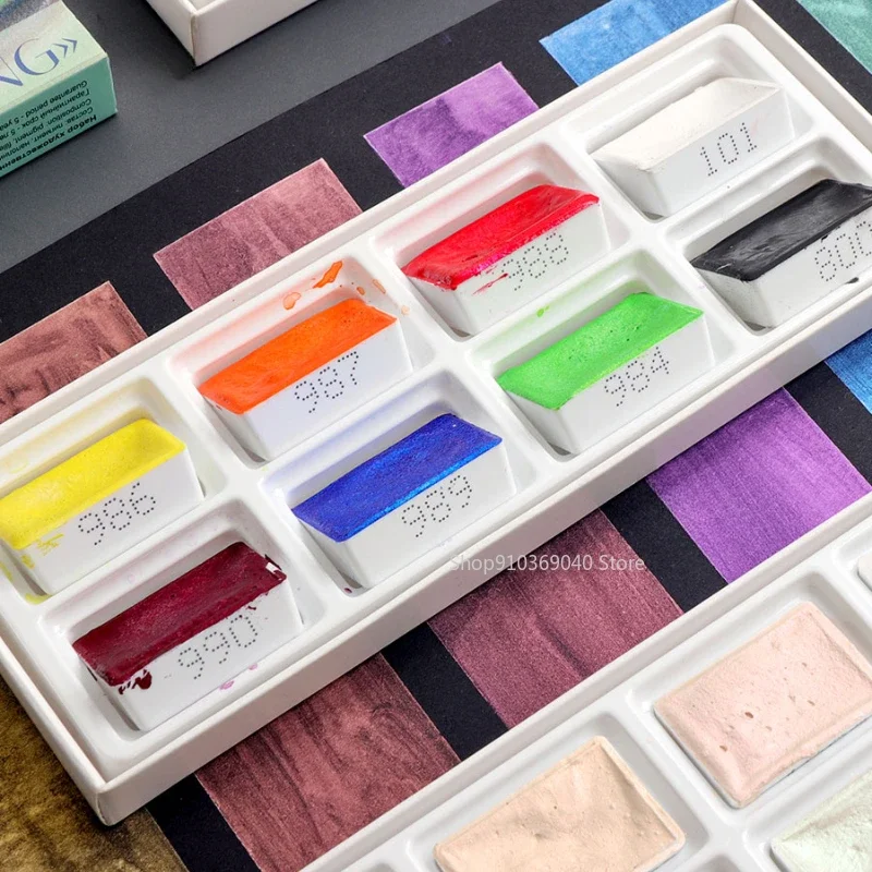 Ensemble de pigments d'interco - Watercolor Paint Set Solid Pigment avis et prix