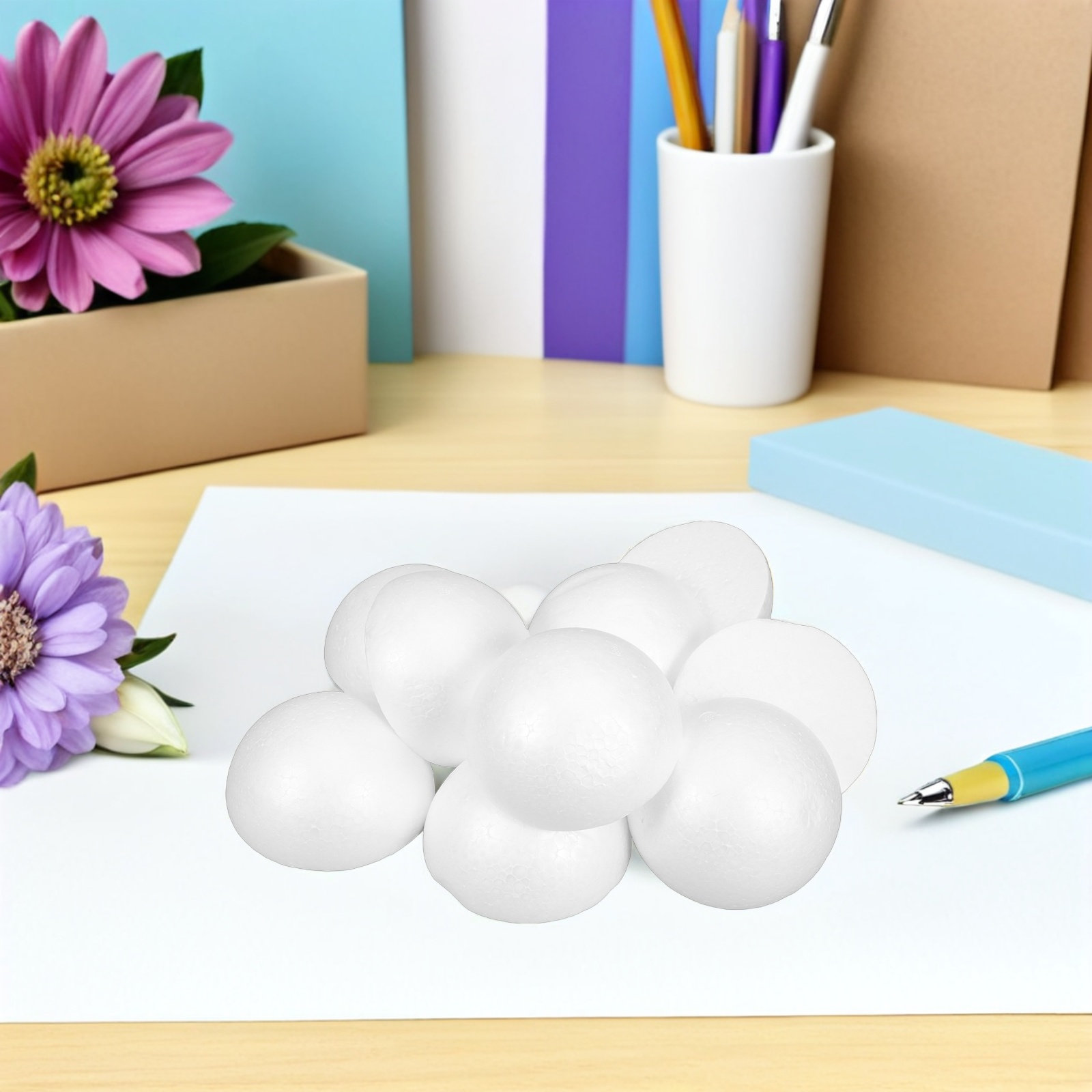 24 demi-sphères en mousse blan - Painting Supplies avis et prix