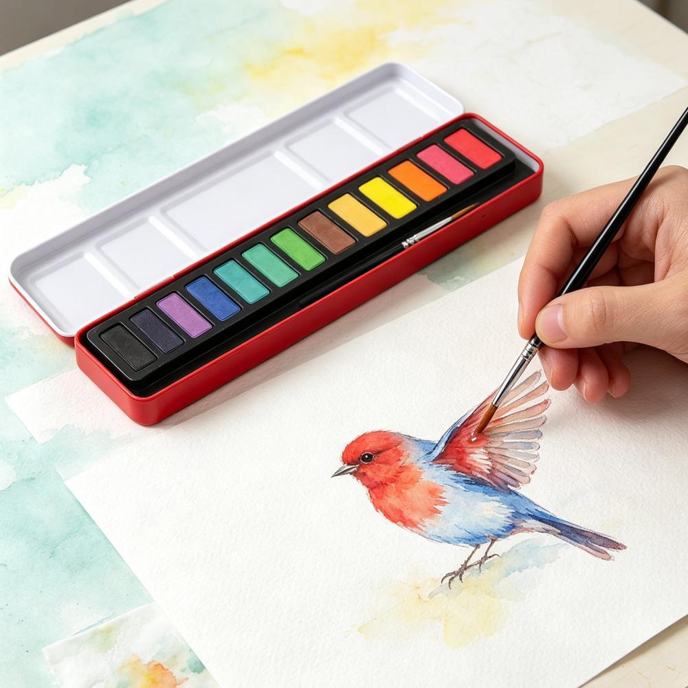 Ensemble de peinture aquarelle - Watercolor Paint Set Solid Pigment avis et prix