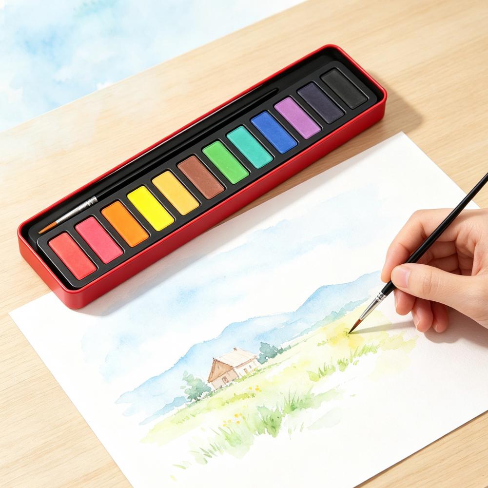 Ensemble de peinture aquarelle - Watercolor Paint Set Solid Pigment avis et prix