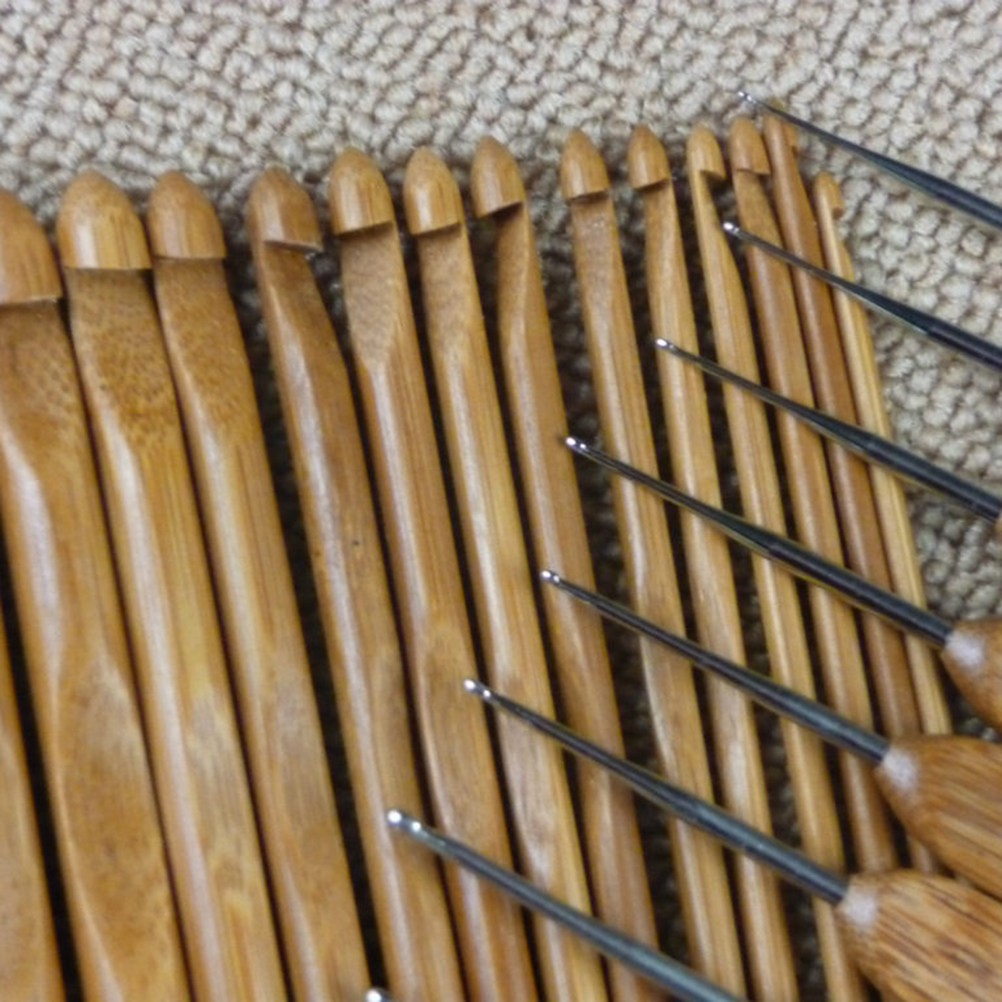 Ensemble de 12 aiguilles à tri - Wooden Crochet Hooks Ergonomic Handle avis et prix